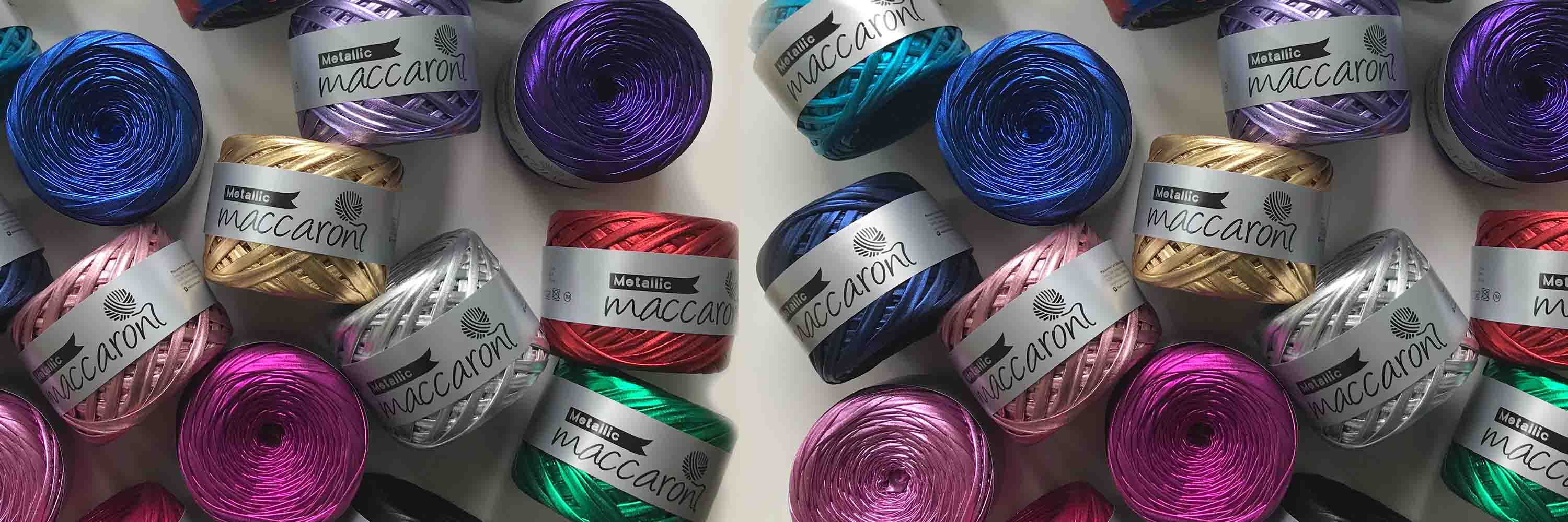 Metallic Decorations Metallic Yarn Maccaroni Yarn