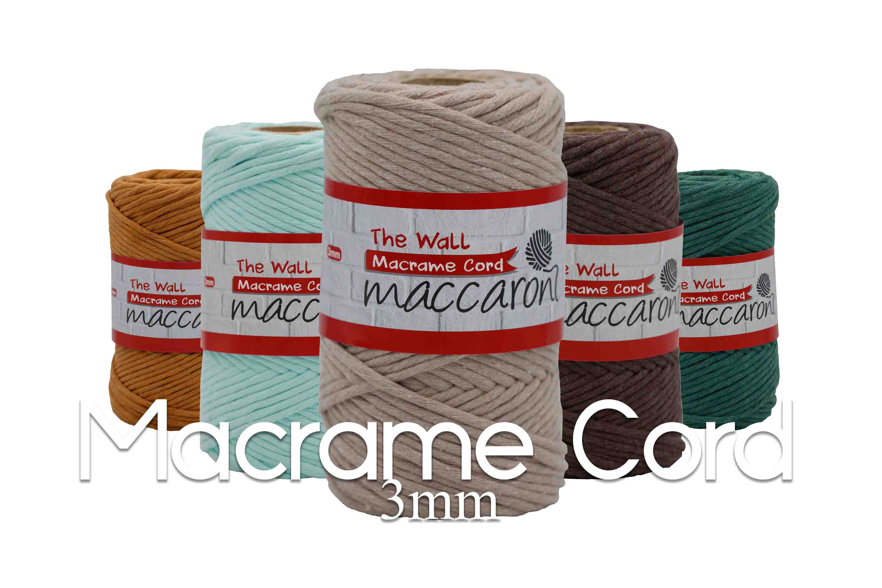 the wall macrame cord 3mm cord yarn yarns maccaroni yarn